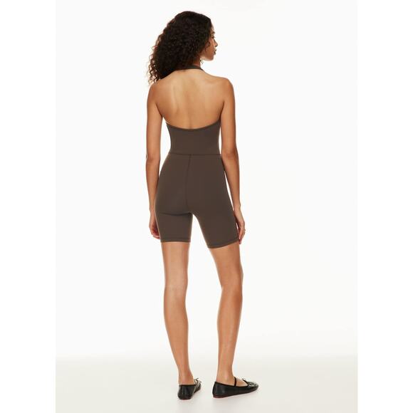 Wilfred Free Mocha Brown Look Halter Top Romper XS - Picture 4 of 12